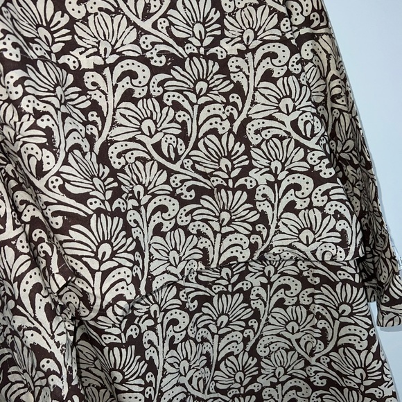 Anthropologie Kari Printed Cotton Floral Curtain one panel - Picture 10 of 12